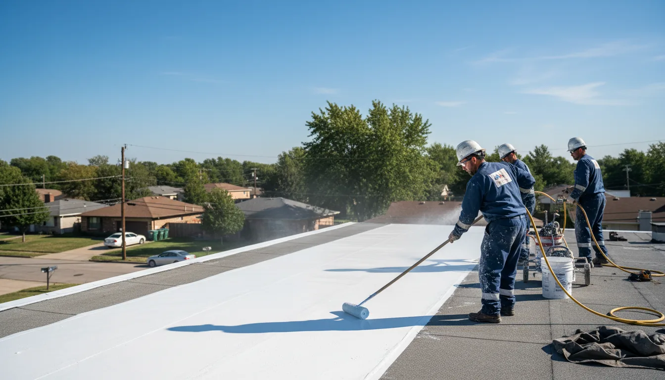 Commercial roof coating in Irvington, NY near me